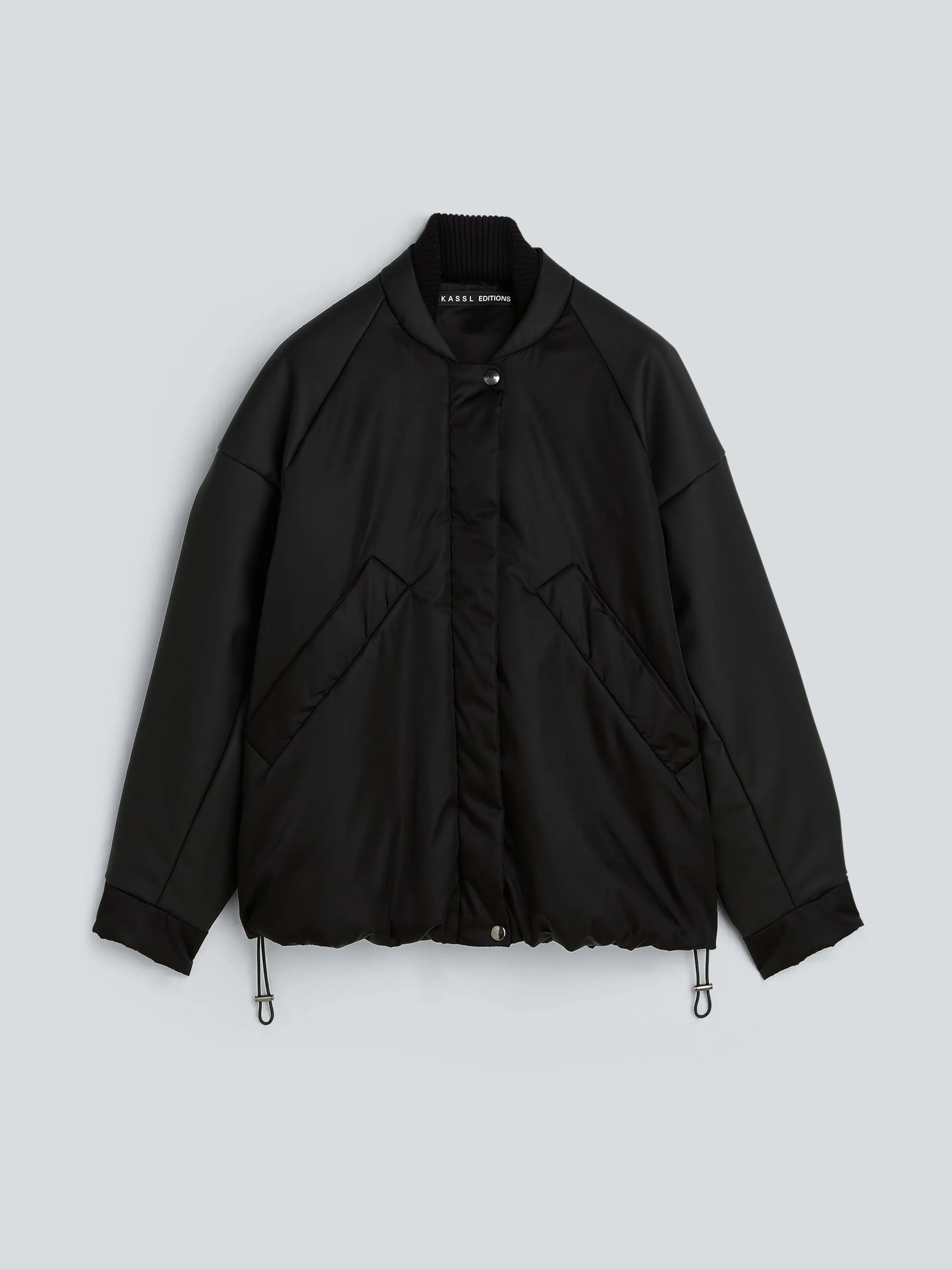 Oversized bomber rubber | black sold by KASSL Editions product image thumbnail 3