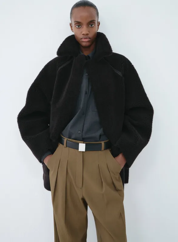 Original hip shearling | dark chocolate sold by KASSL Editions