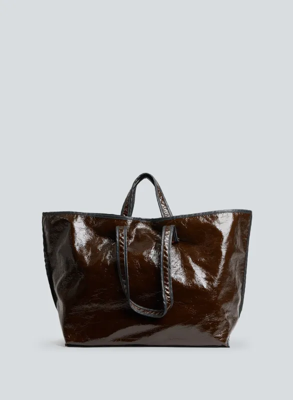 Tote lacquer wool | honey made by KASSL Editions