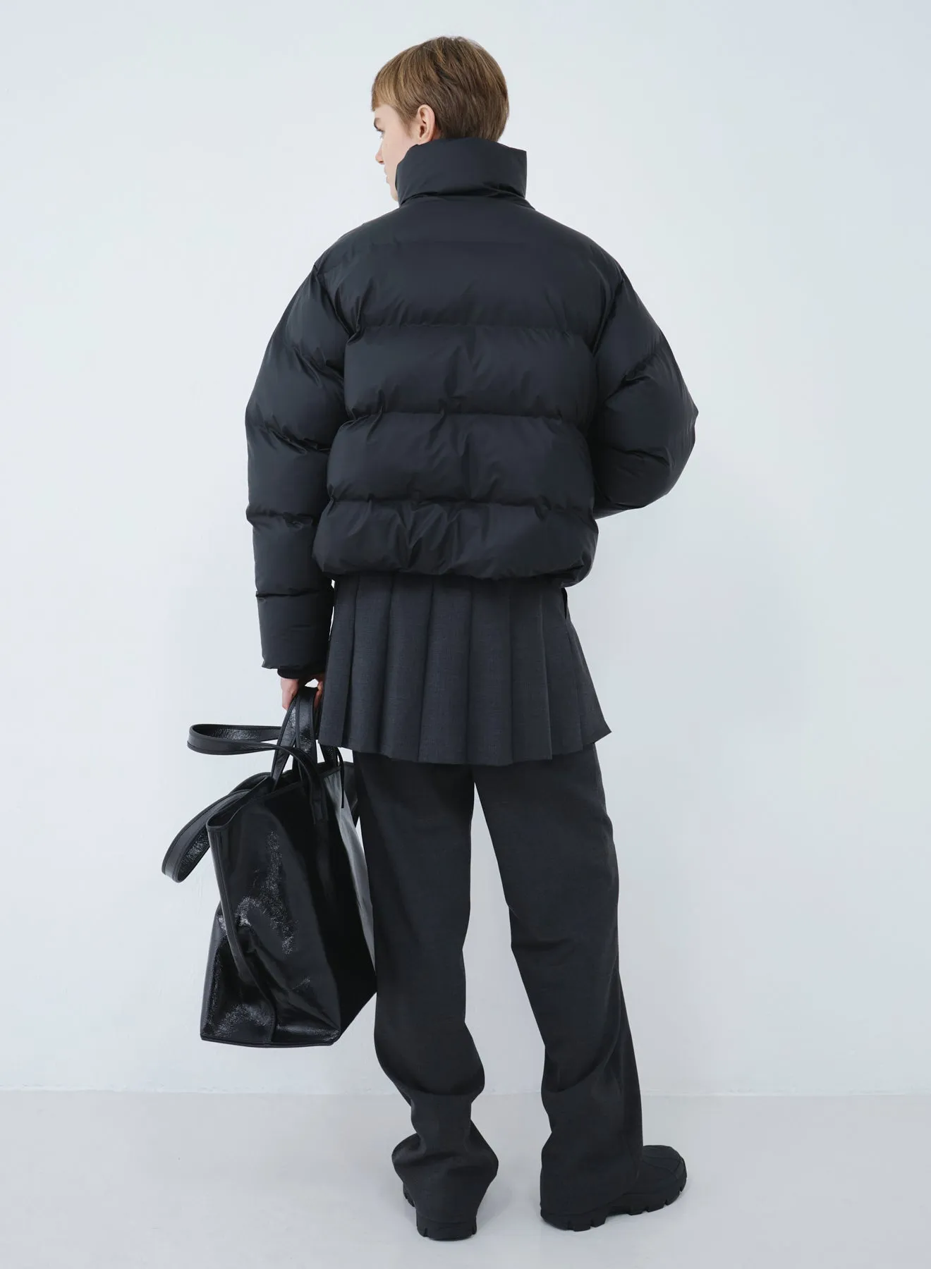 Puffer jacket | Black sold by KASSL Editions product image thumbnail 4