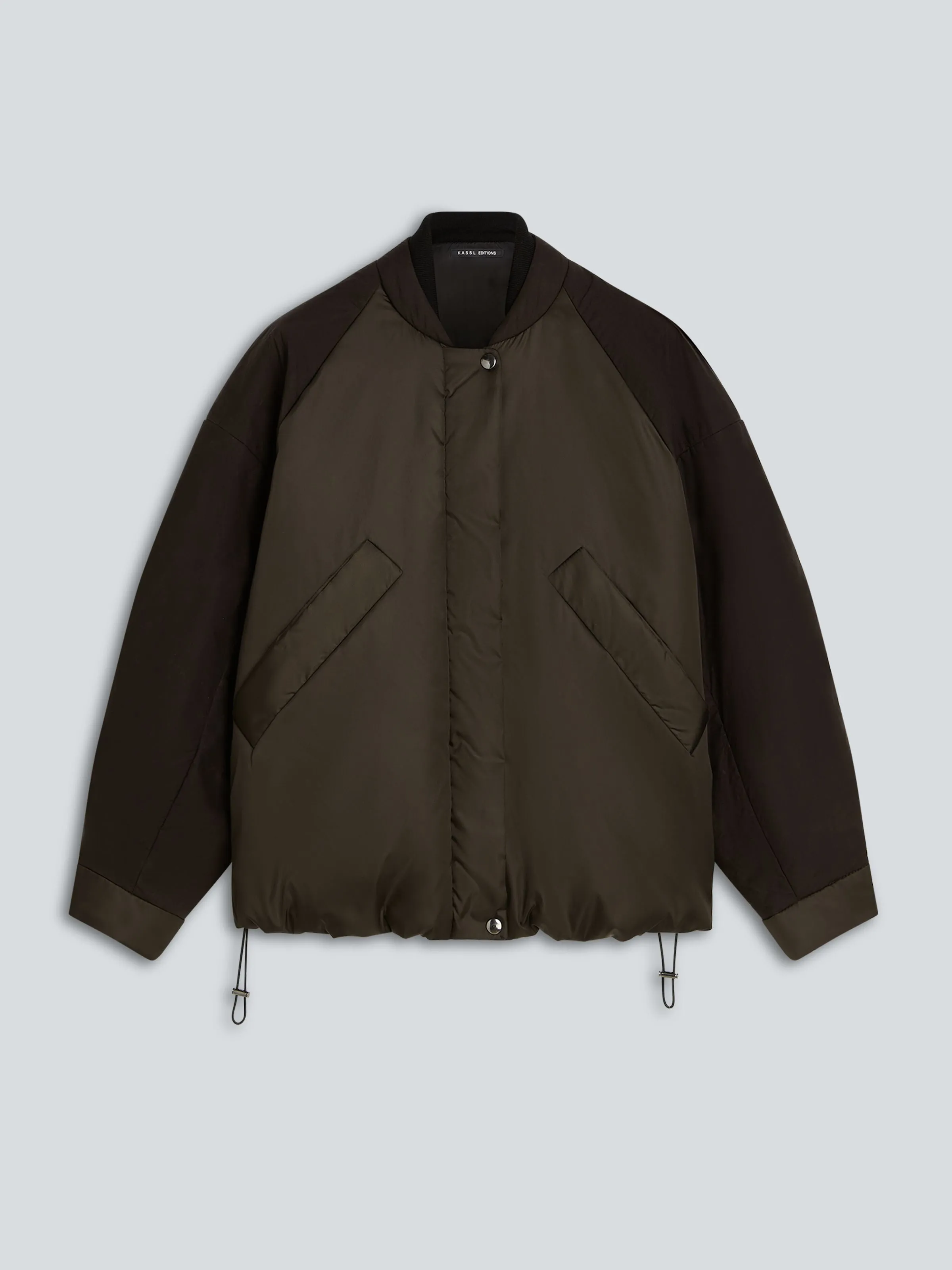 Oversized bomber nylon/wax | dark brown sold by KASSL Editions product image thumbnail 4