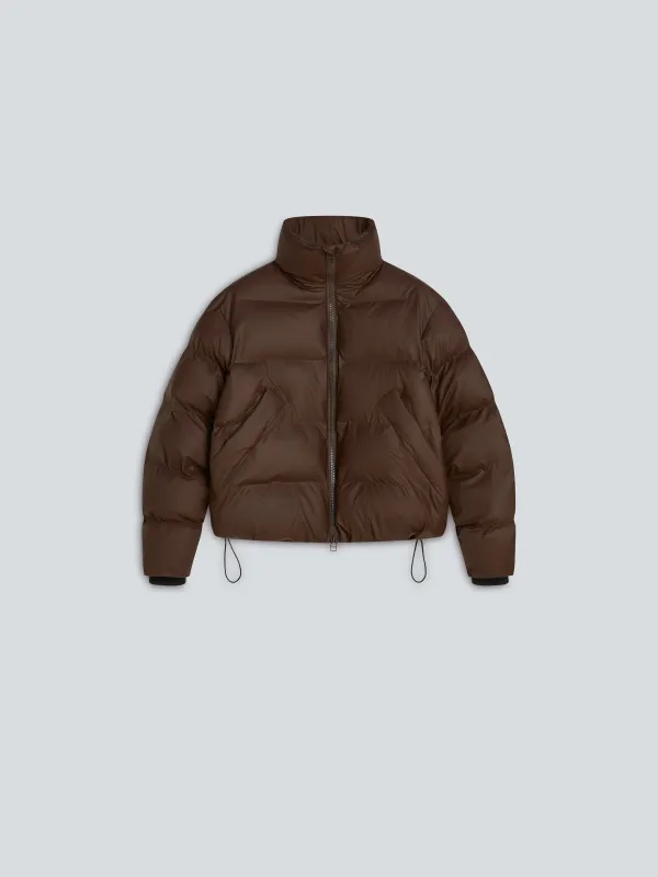 Puffer jacket | Coffee brown made by KASSL Editions