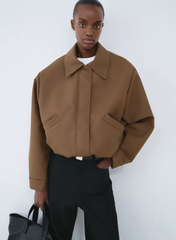 Bomber short rubber | camel made by KASSL Editions