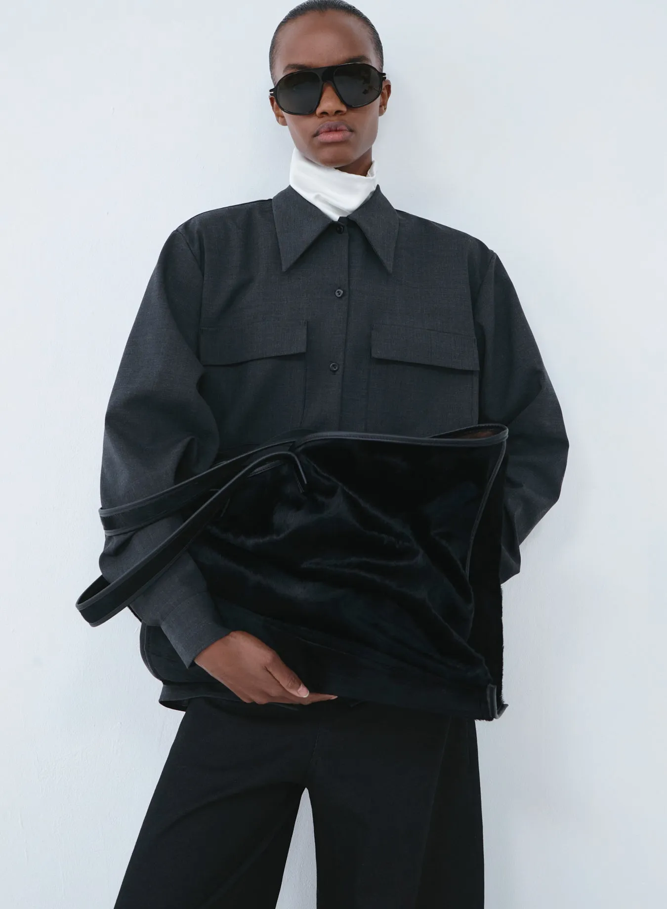 Tote cowhair | black sold by KASSL Editions product image thumbnail 4