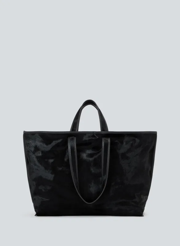 Tote cowhair | black made by KASSL Editions
