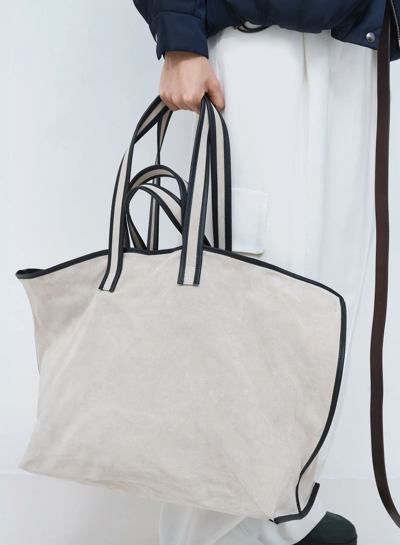 Tote suede | chalk sold by KASSL Editions product image thumbnail 3
