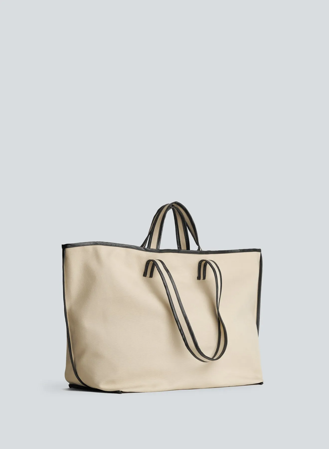 Tote canvas | beige / oil black sold by KASSL Editions product image thumbnail 4