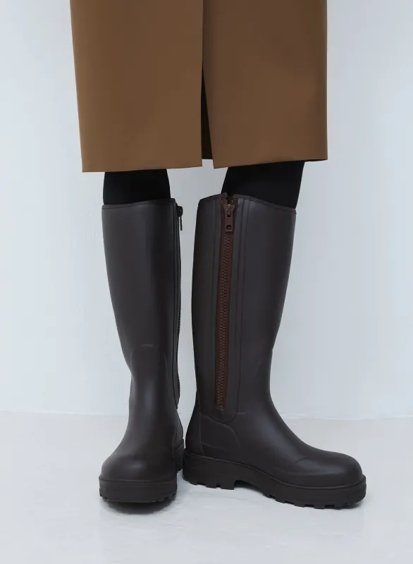 ILSE high boot | Coffee brown sold by KASSL Editions