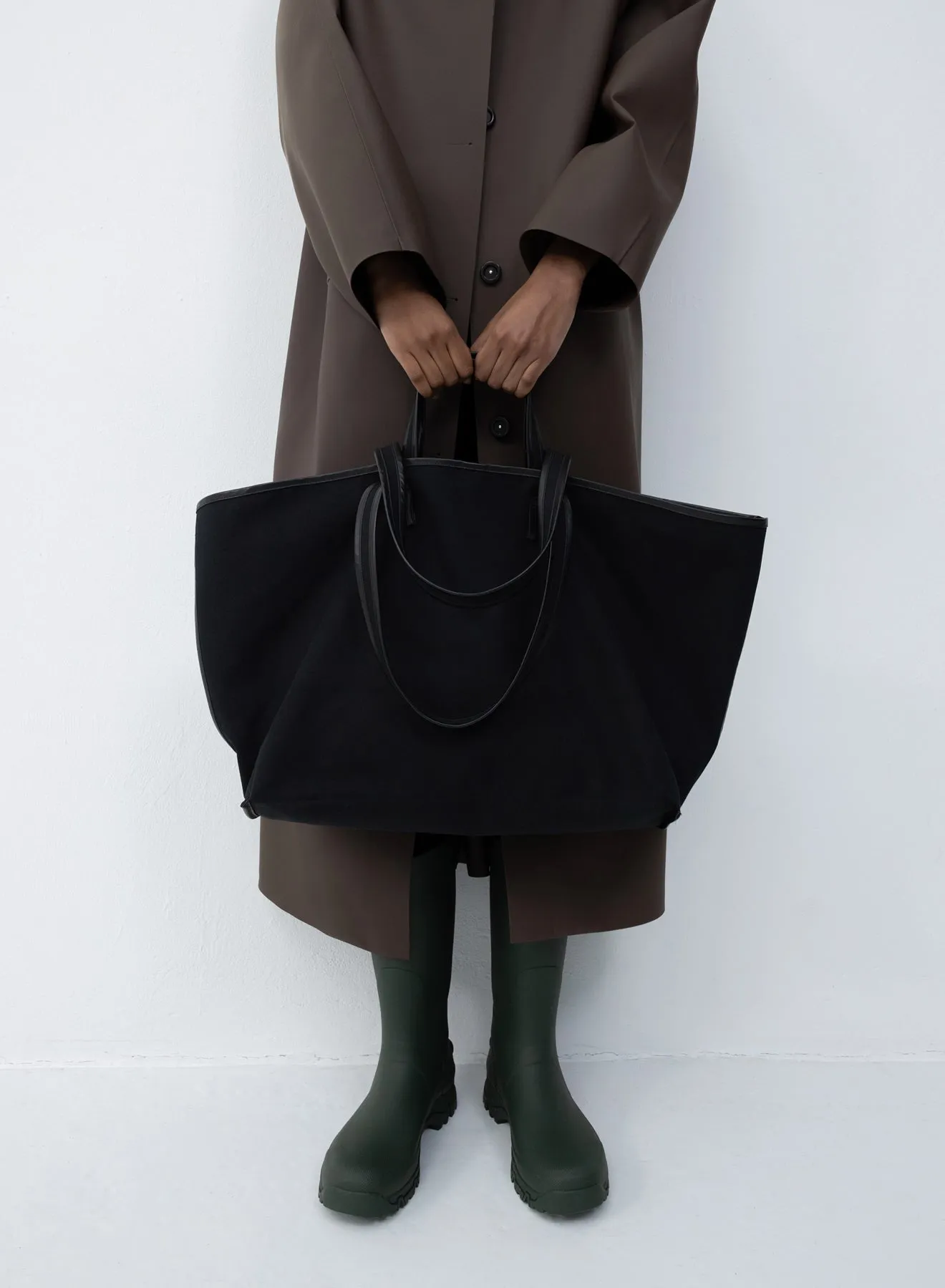 Tote canvas black | black / oil black sold by KASSL Editions product image thumbnail 2