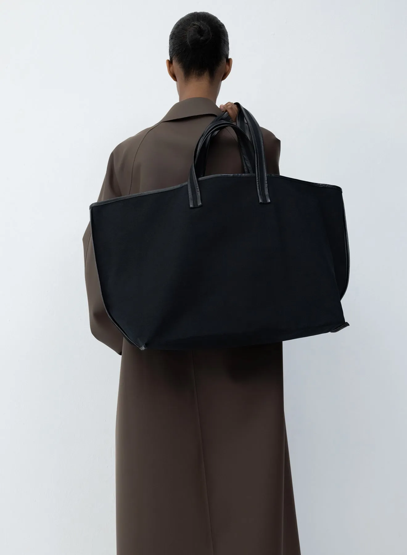 Tote canvas black | black / oil black sold by KASSL Editions product image thumbnail 3