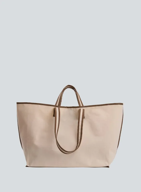 Tote canvas | natural/camel sold by KASSL Editions