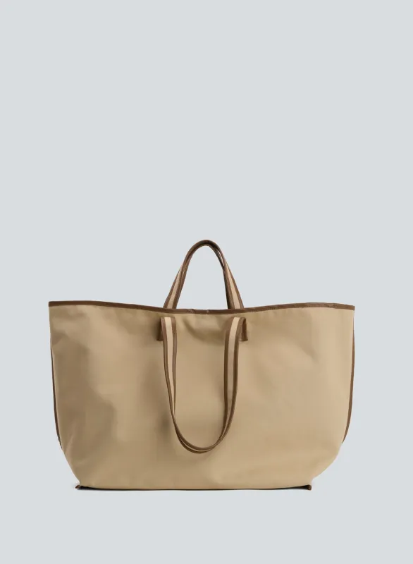 Tote canvas | beige/camel made by KASSL Editions