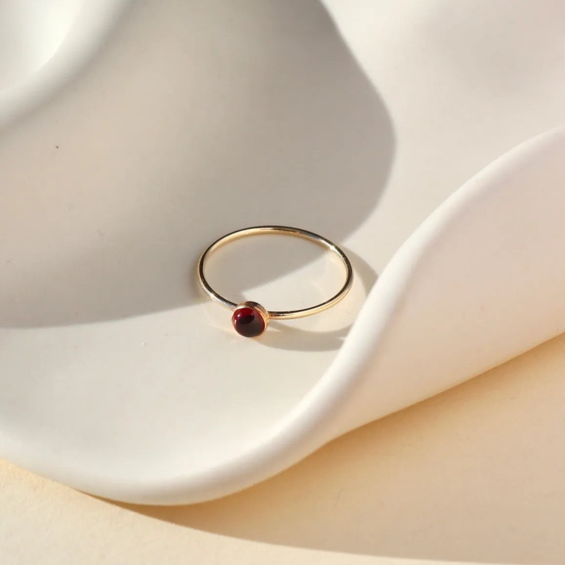 Red Garnet Ring sold by Token Jewelry product image thumbnail 3