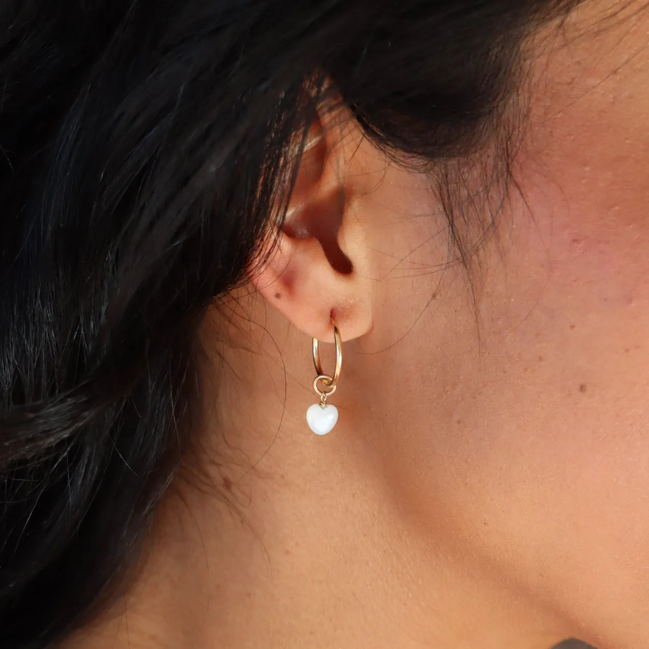 Luminous Heart Hoops sold by Token Jewelry product image thumbnail 5