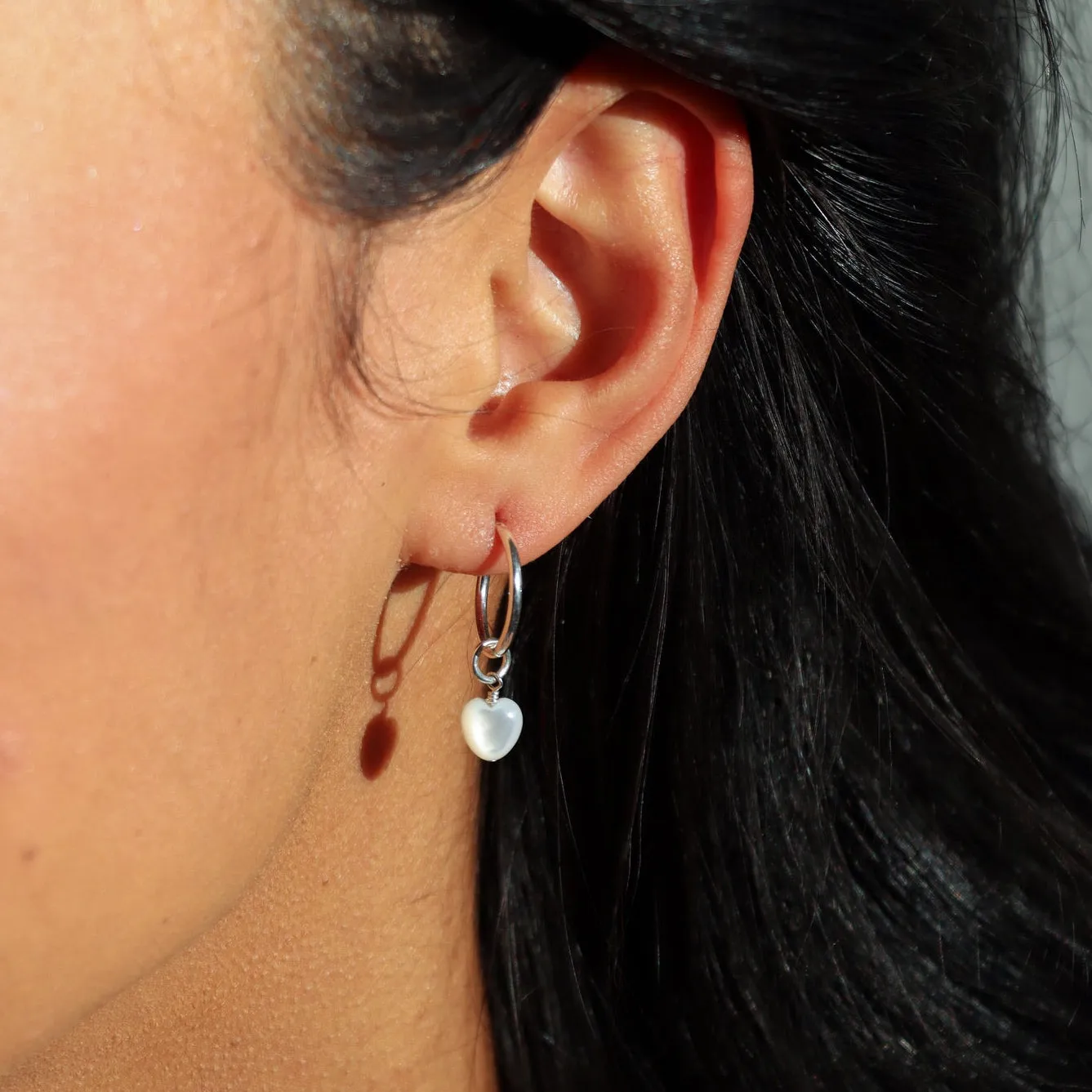 Luminous Heart Hoops sold by Token Jewelry product image thumbnail 4