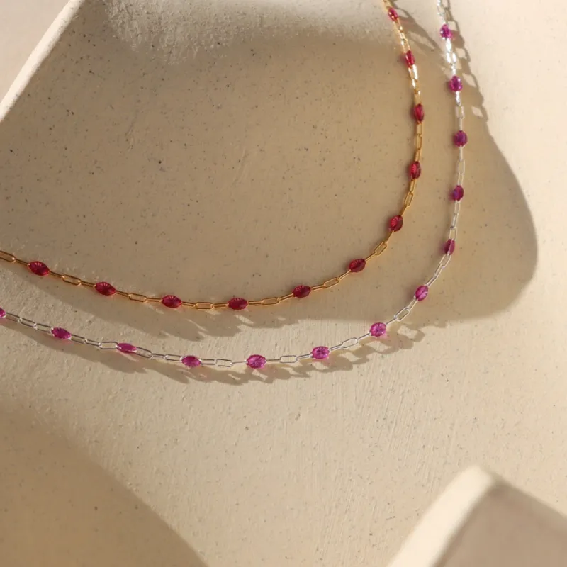 Ruby Gemlink Choker sold by Token Jewelry