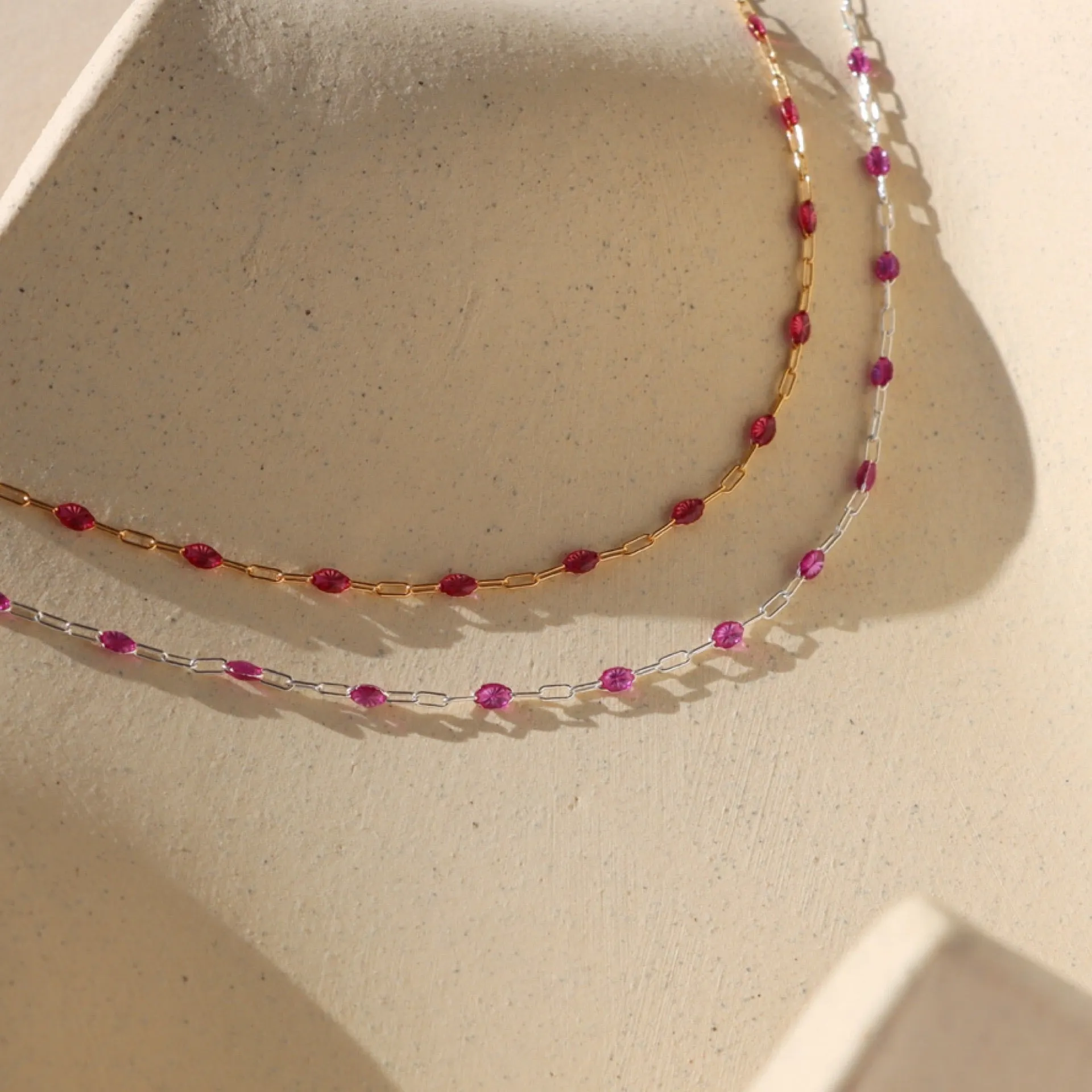 Ruby Gemlink Choker sold by Token Jewelry