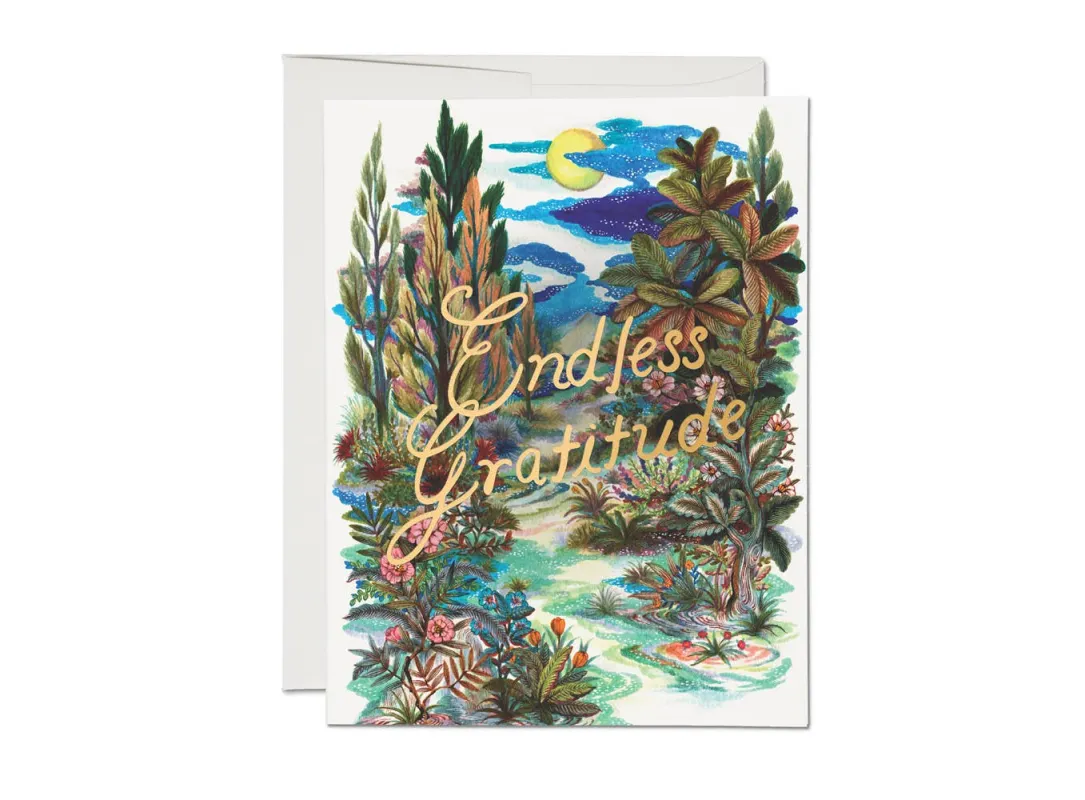 Endless Gratitude Thank You Card made by Token Jewelry