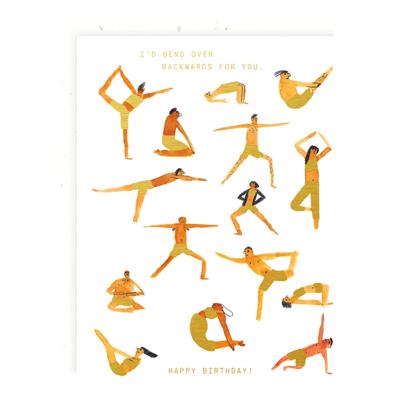 Yoga Poses Card made by Token Jewelry