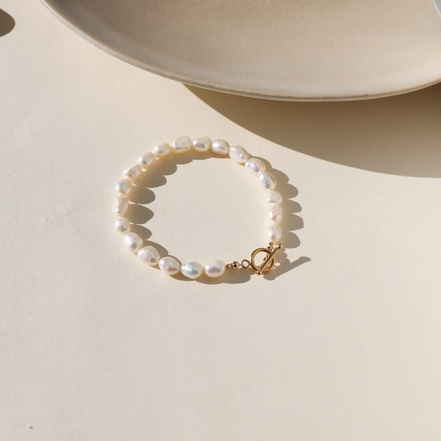 Pearl Muse Toggle Bracelet sold by Token Jewelry product image thumbnail 2