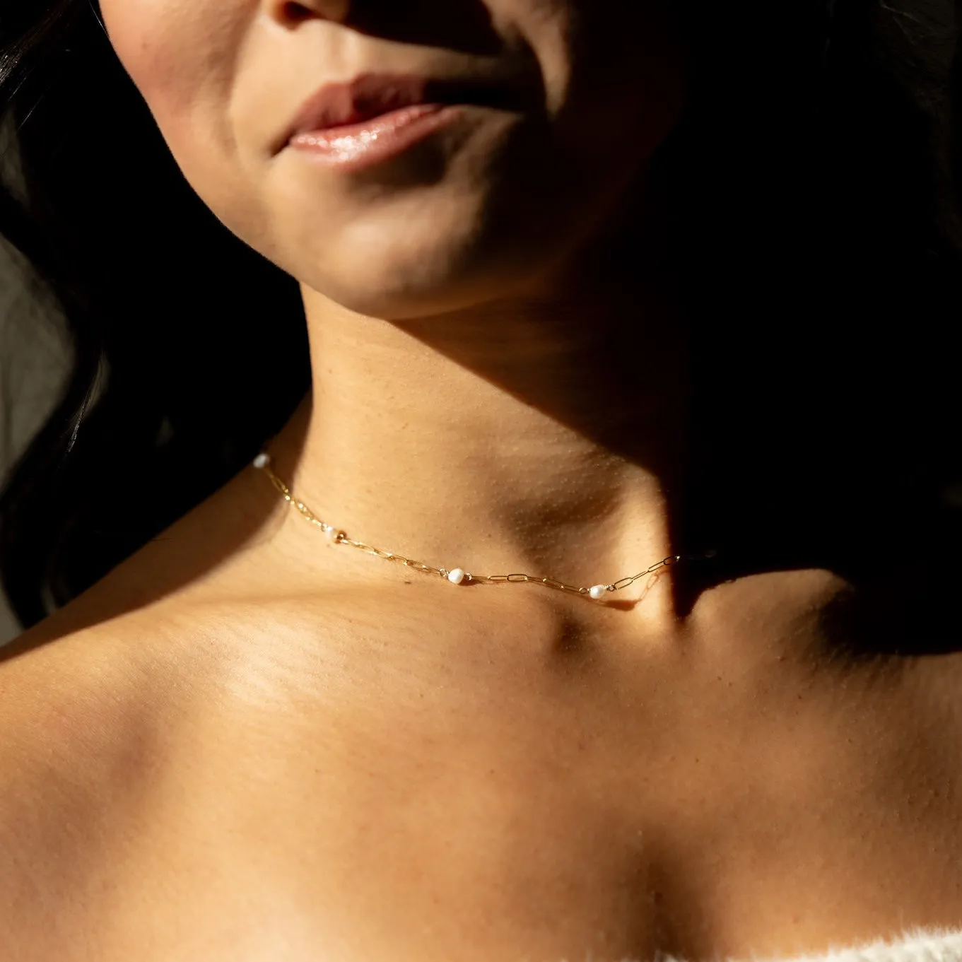 Pearl Cosette Chain sold by Token Jewelry product image thumbnail 4