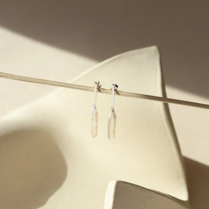 Trace Earrings made by Token Jewelry