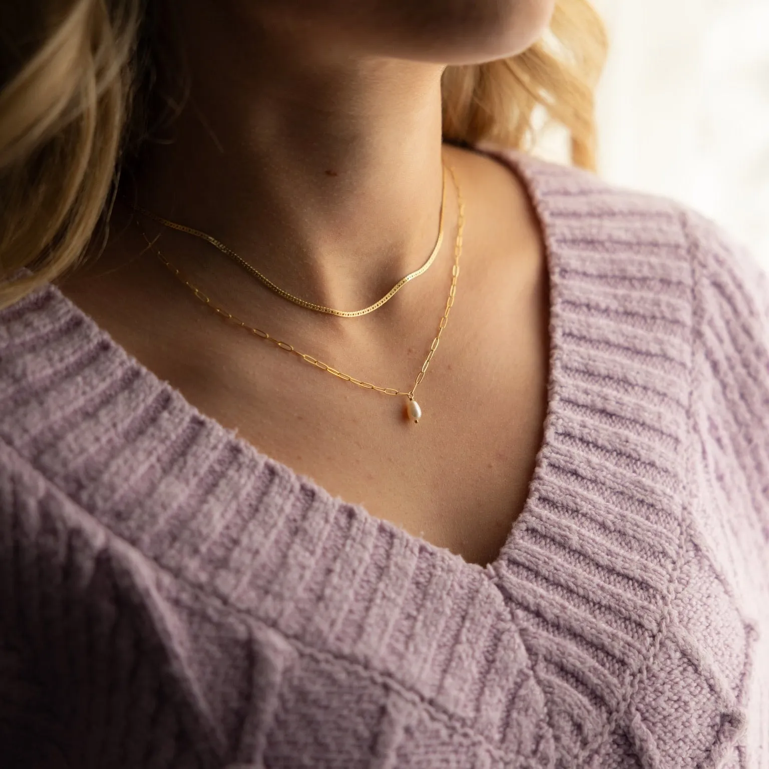 Ava Pearl Necklace sold by Token Jewelry product image thumbnail 2