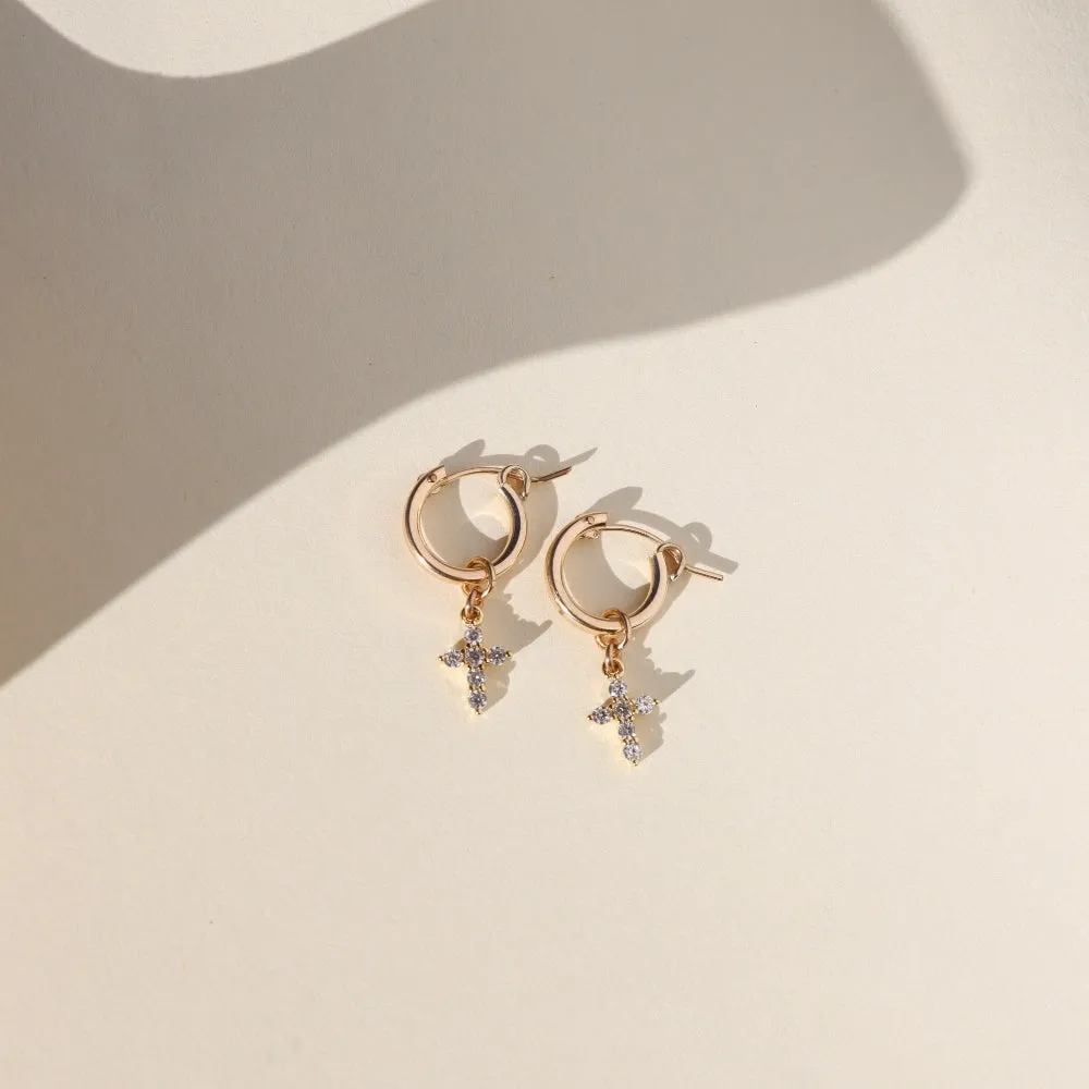 Faith Hoops sold by Token Jewelry product image thumbnail 2