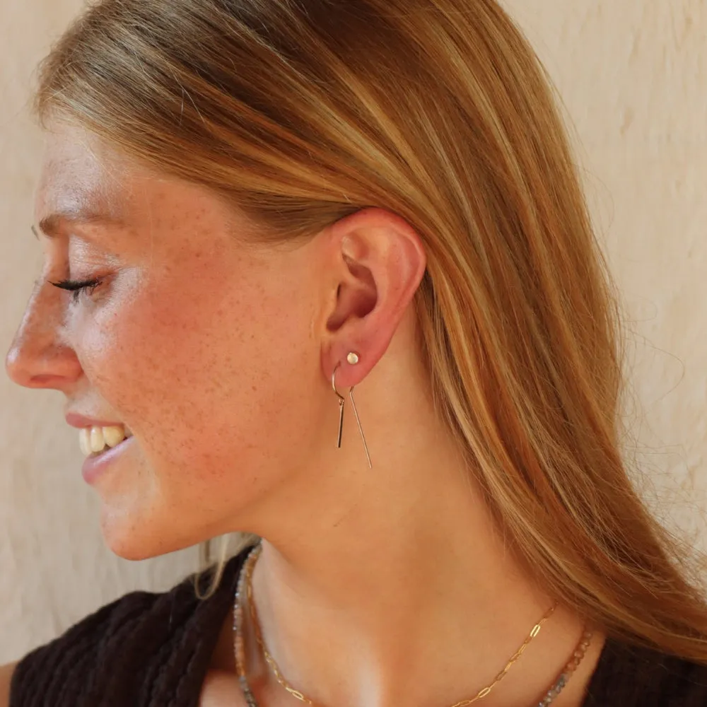 Raya Keyhole Threaders sold by Token Jewelry product image thumbnail 2