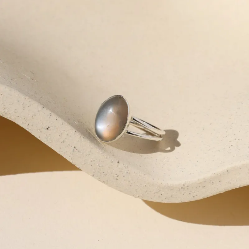 Ember Moonstone Ring made by Token Jewelry