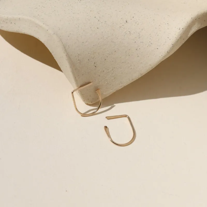 Trace Hoops made by Token Jewelry