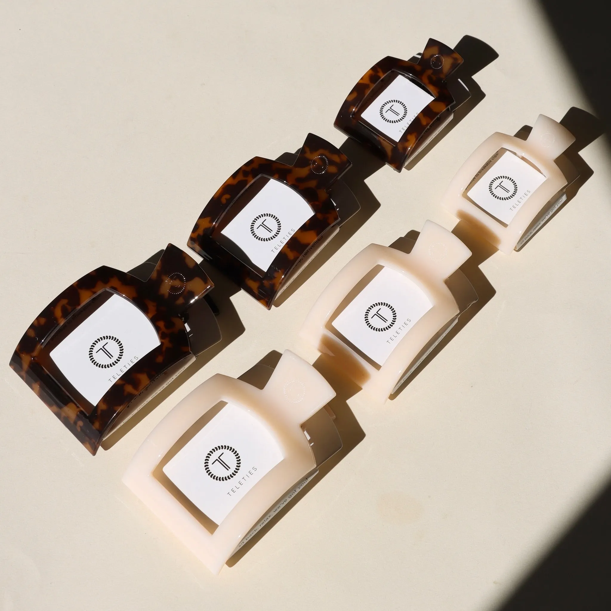 TELETIES - Square Flat Hair Clip sold by Token Jewelry