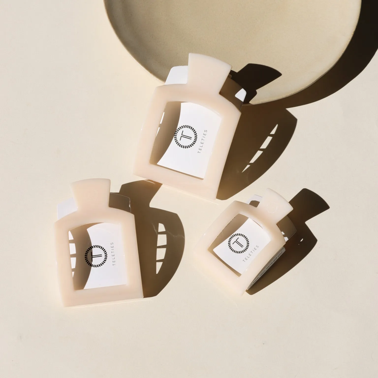 TELETIES - Square Flat Hair Clip sold by Token Jewelry product image thumbnail 2