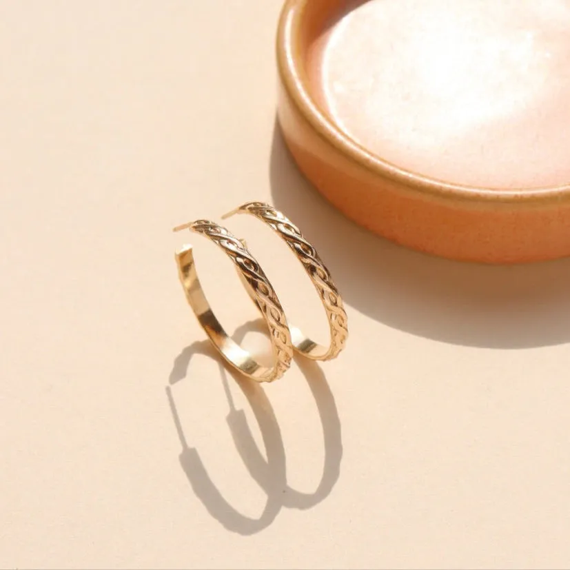 Helix Hoops sold by Token Jewelry