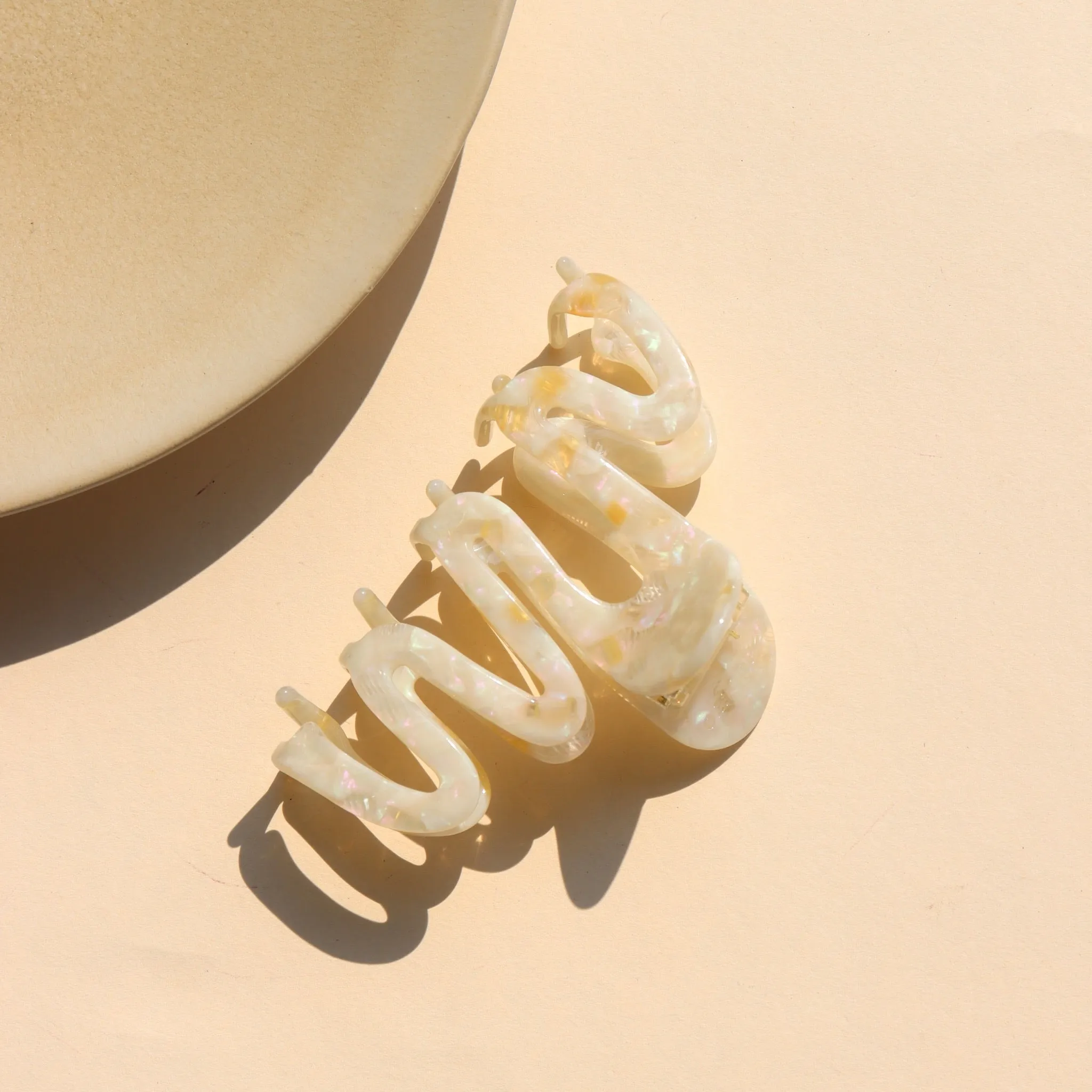 Large Squiggle Hair Claw Clip sold by Token Jewelry product image thumbnail 4