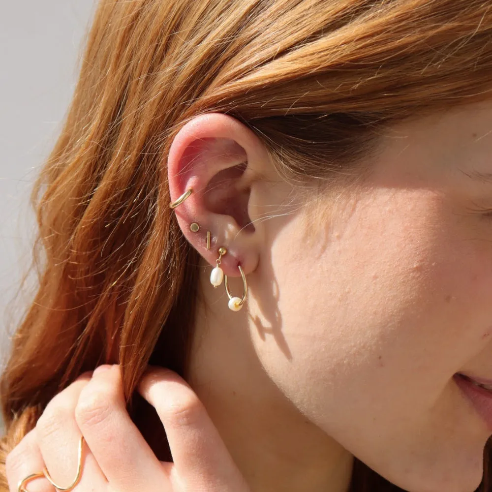 Pearl Hoop Charms sold by Token Jewelry product image thumbnail 2