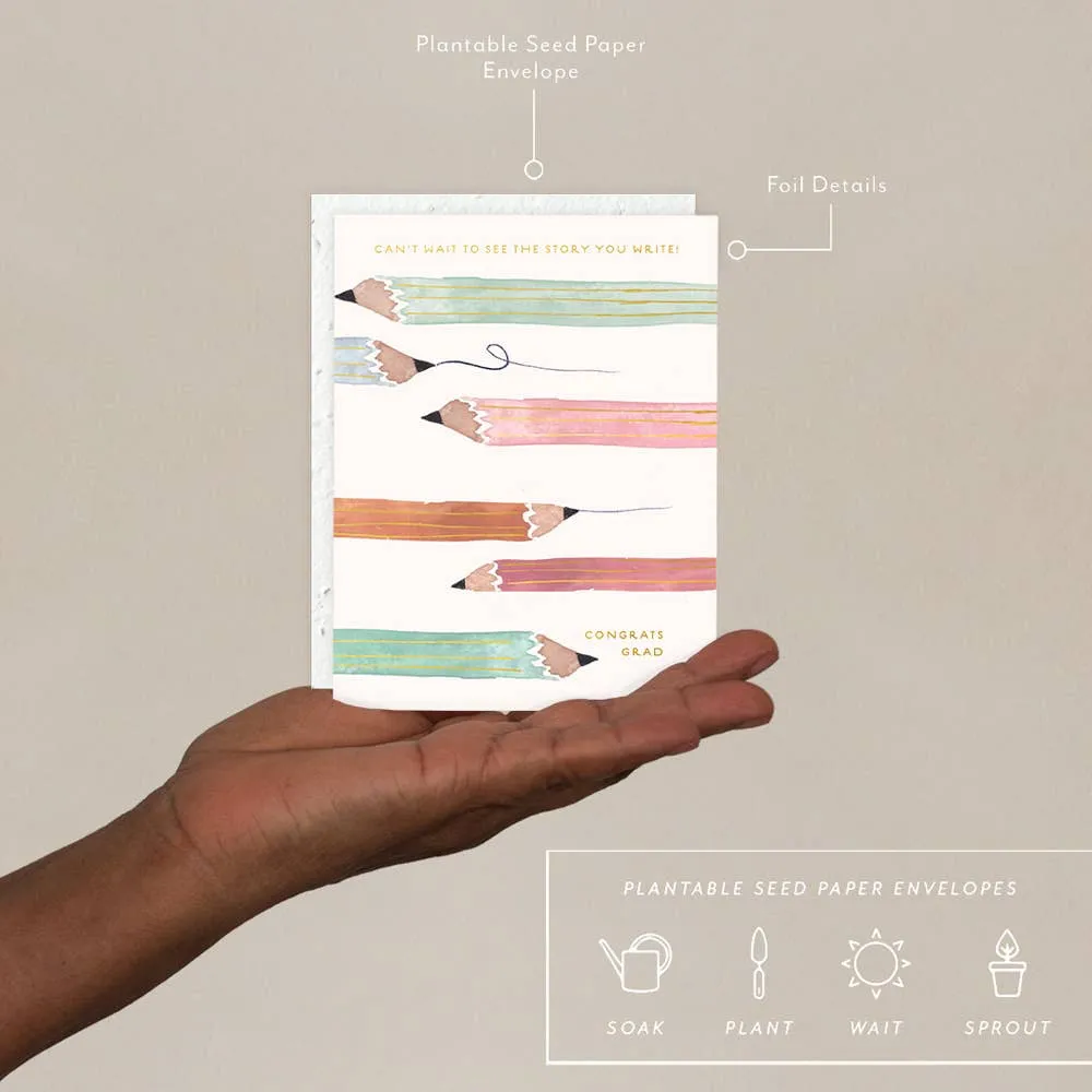 Pencils - Graduation Card sold by Token Jewelry product image thumbnail 2