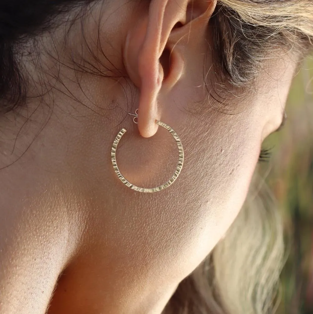 Maeve Hoops sold by Token Jewelry product image thumbnail 2