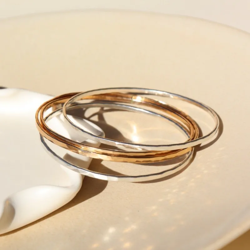 Hammered Bangle sold by Token Jewelry