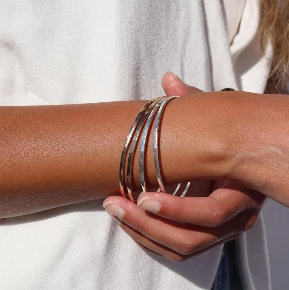 Hammered Bangle sold by Token Jewelry product image thumbnail 3
