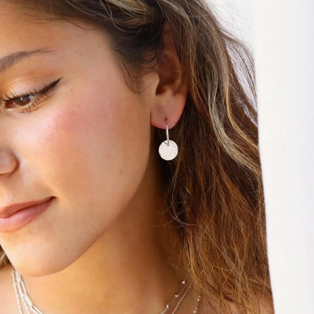 Coin Hoops sold by Token Jewelry product image thumbnail 2