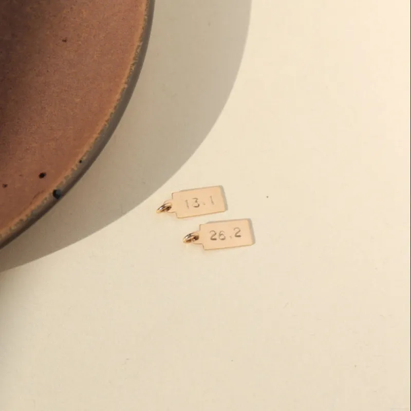 Marathon Miles Tag Add-On sold by Token Jewelry