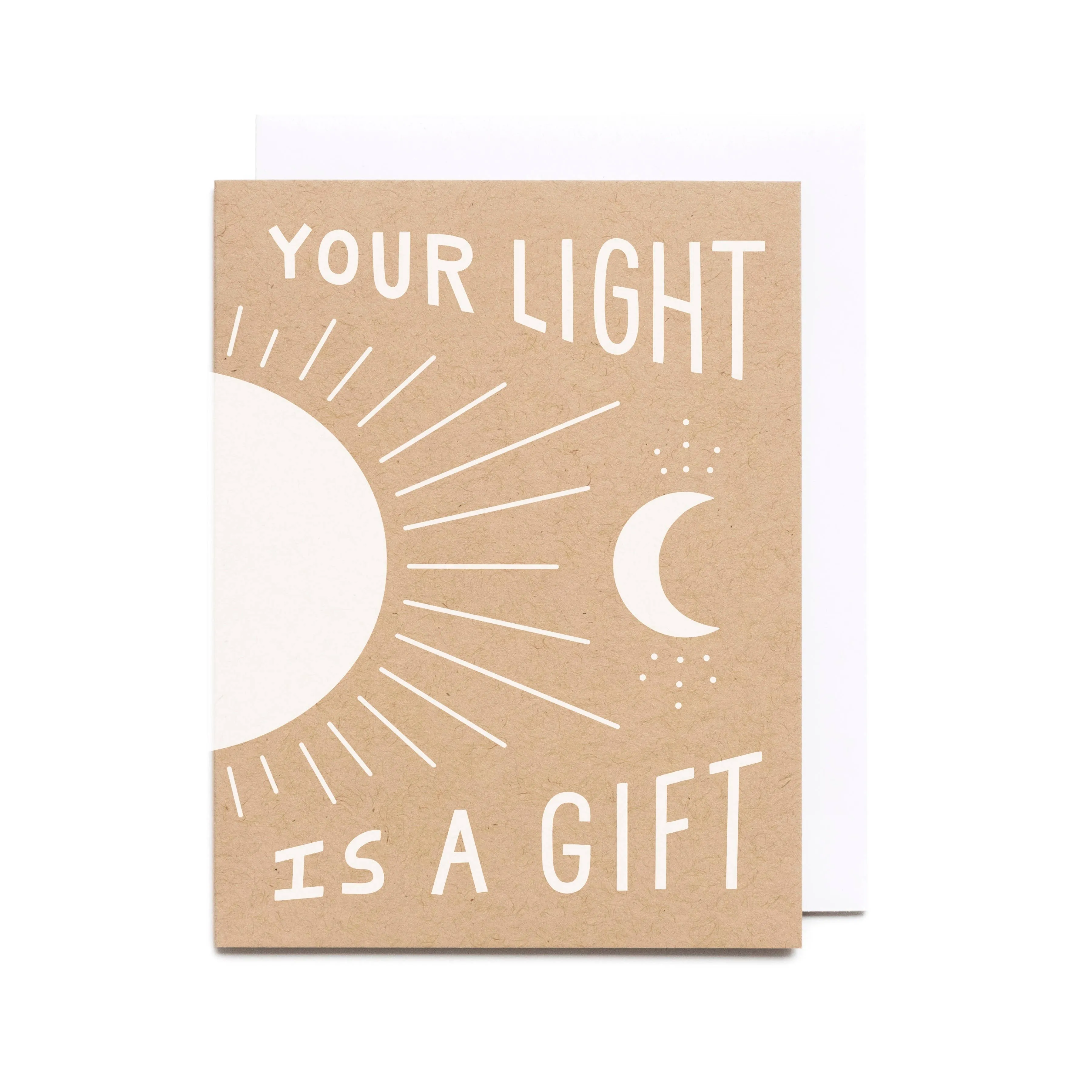 Your Light Sun Moon Card sold by Token Jewelry