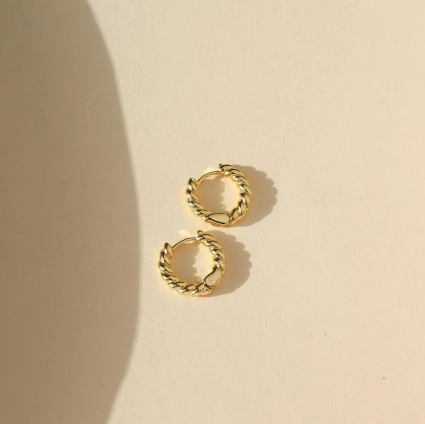 Croissant Huggie Hoops sold by Token Jewelry product image thumbnail 4