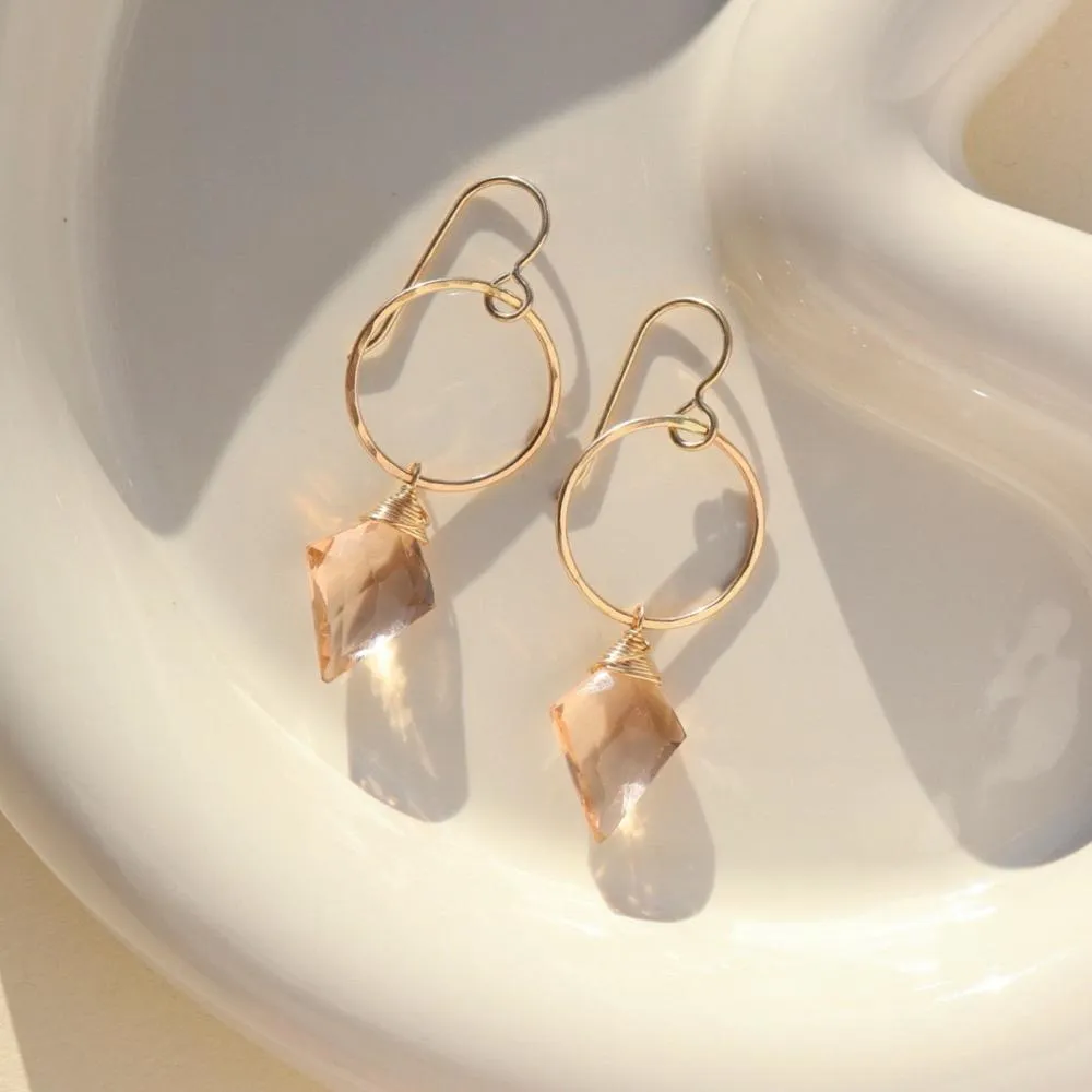 Champagne Quartz Drops sold by Token Jewelry product image thumbnail 3