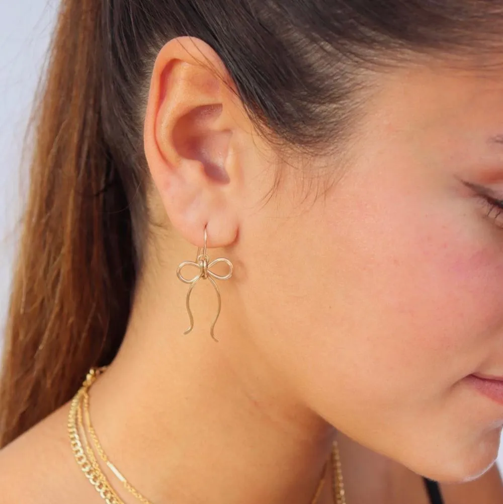 Coquette Bow Earrings sold by Token Jewelry product image thumbnail 2