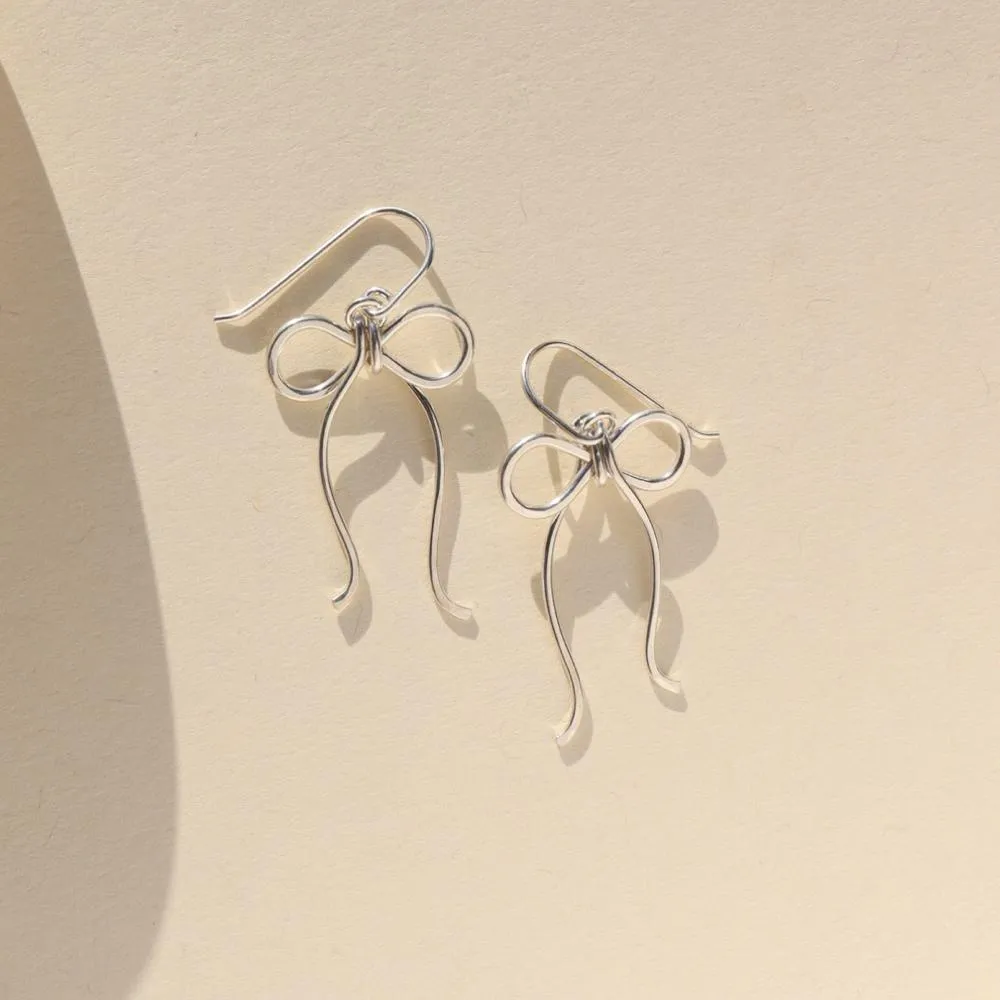 Coquette Bow Earrings sold by Token Jewelry product image thumbnail 3