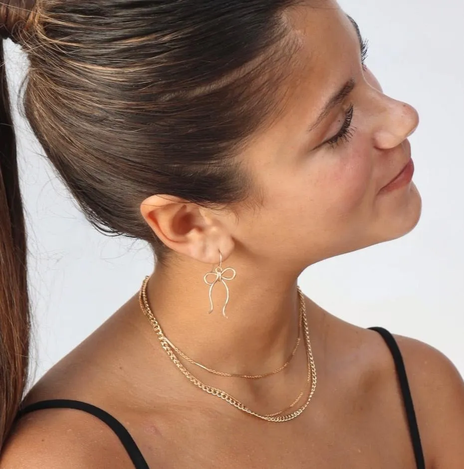 Coquette Bow Earrings sold by Token Jewelry product image thumbnail 4