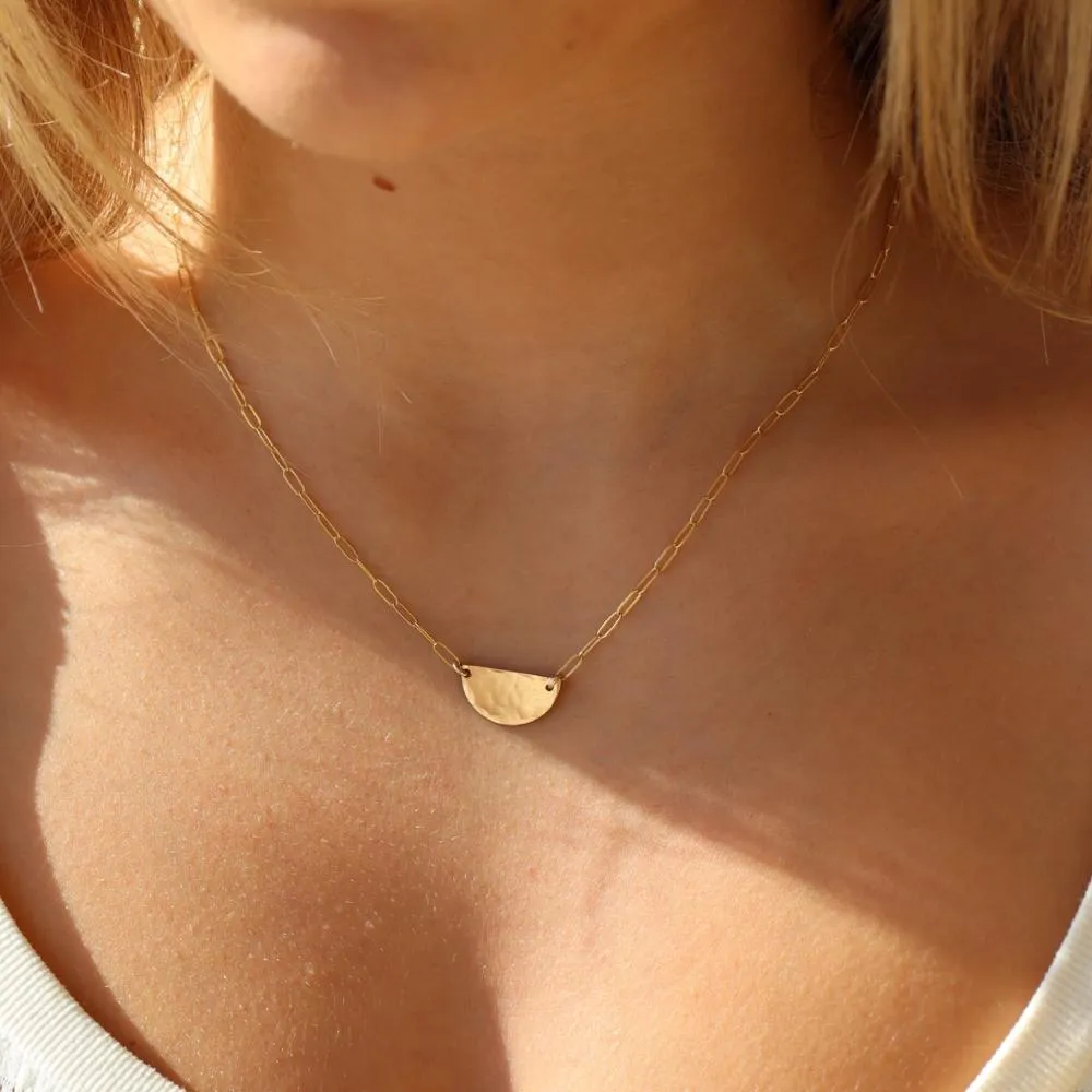 Half Moon Necklace sold by Token Jewelry product image thumbnail 2