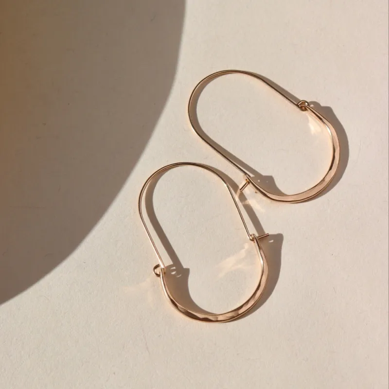 Paloma Hoops made by Token Jewelry